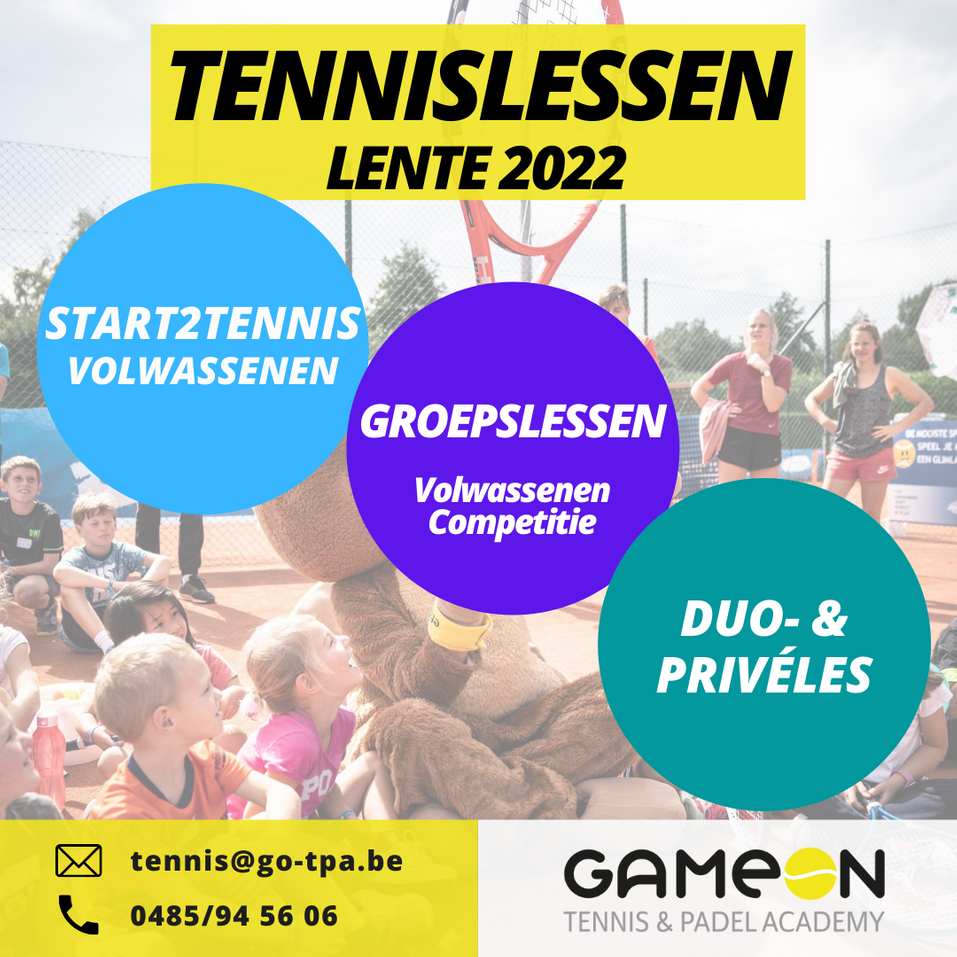 Flyer tennis 2022 - GO TPA (Instagram-bericht)
